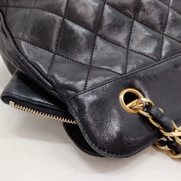 CHANEL CHARM Lambskin Matelasse Chain Shoulder Bag - Picture 10 of 15